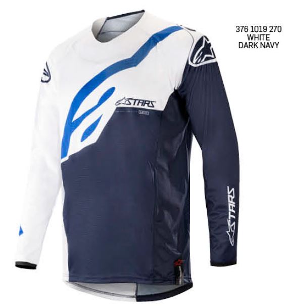 Crosströja Alpinestars Techstar, vit/mörkblå - Crosströjor - D247761 - 1