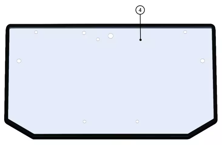 DFK Framruta + ram Can-Am Maverick Trail - ATV vindrutor - 723-52S05U01-10MD1 - 1