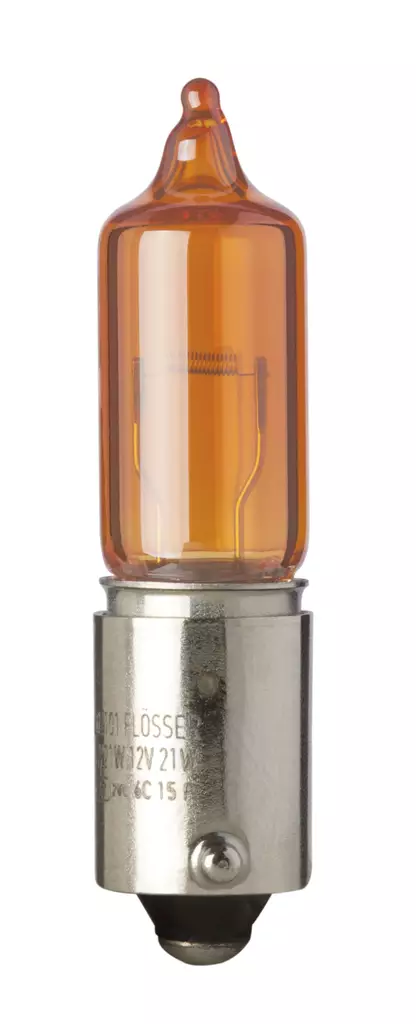 Flösser HY21W 12V 21W BAW9s Amber - MC Glödlampor - 12-602101 - 1