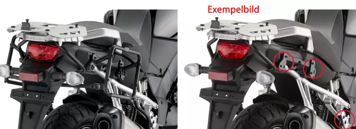 Givi Sidväskhållare Rapid release för MONOKEY® CRF1000L 18- - MC Väskhållare - 322-PLR1161 - 1