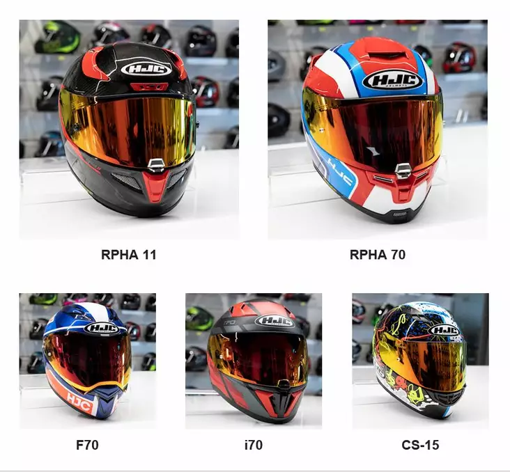 HJC Visir HJ-32 Red fire Iridium F70 Pinlock förberett - Visir - 631-20-51 - 1