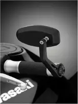 Hyper Bar End Backspegel par Svart - MC Speglar - 30-3121 - 1