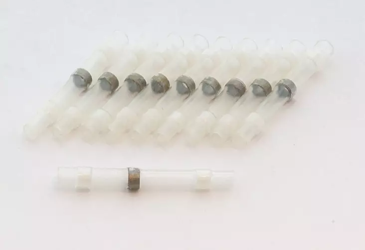 Hyper Skarvhylsor med värmekrympisolering Vit 10st 0.2-0.7mm2 - MC Säkringar - 9-3-3825-1 - 1