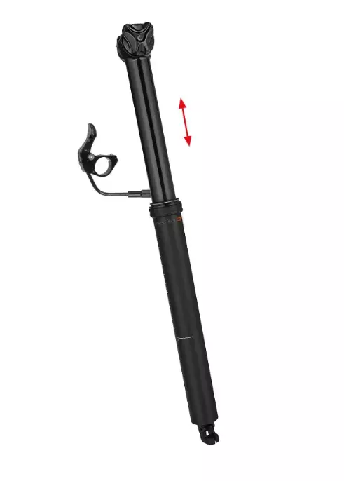 Sadelstolpe ERGOTEC justerbar 31,6 mm, 150 mm höjdjustering - Sadelstolpar - 59445101 - 1