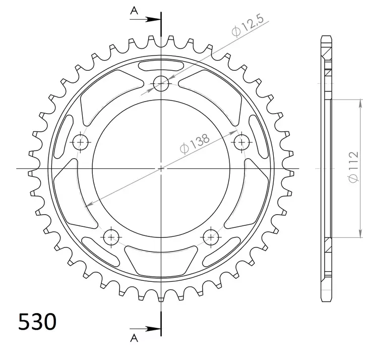 Supersprox / JT Rear sprocket 302.41 - MC Bakdrev - 27-2-302-41 - 1