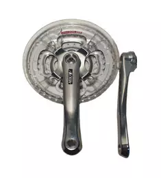 Vevparti LASCO 42/32/22, 170mm Alu, kvadrant, 118mm bar, kedjeskydd, svart - Pedalvevspar - 60311 - 1