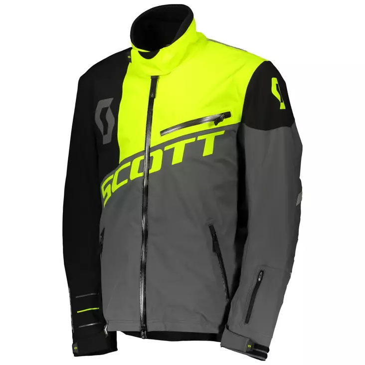 Skoterjacka Scott Shell Pro, svart/grå/neon gul - Skoterjackor - 623-8015-1 - 1