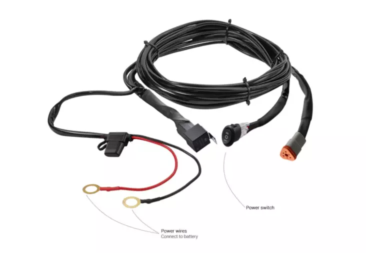 Kinwons Ledningsats DRL/3 Max 300W för en Lampa - MC Lampor och arbetsljus - 109-89555-1 - 1