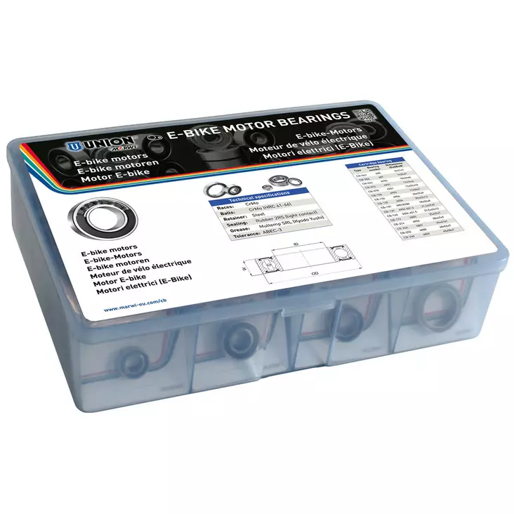 Lagersortiment UNION, för E-bike-motorer, 32 st - MC Lager - 436991 - 1