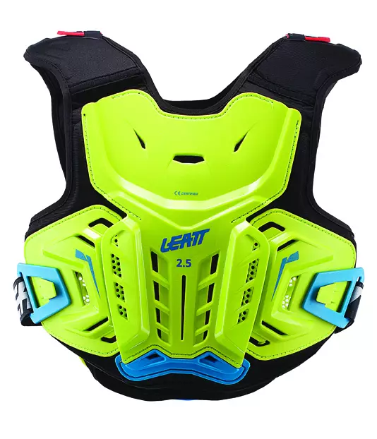 Leatt Skyddsväst 2.5 Lime/Blå Junior - Bröstskydd - 681-192055-1 - 1