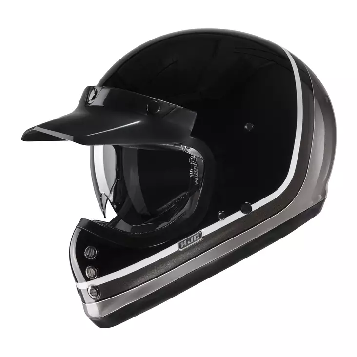 Motorcykelhjälm HJC V60 Scoby MC5, svart/grå - MC integralhjälmar - 630-22081 - 1