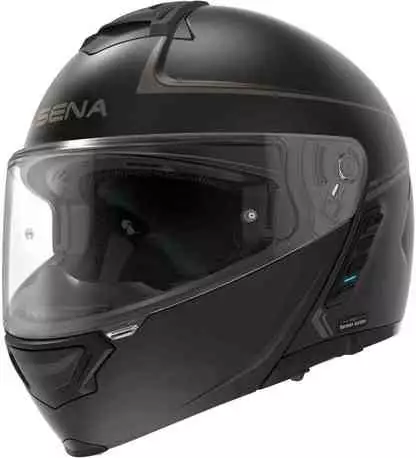 Motorcykelhjälm Sena Impulse, mattsvart - MC öppningsbara och öppna hjälmar - 298-3-23001-1 - 1
