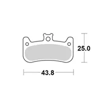 Motomaster Brake pad bicycle Organic: Formula Cura 4 - Bromsklossar - 235-734241 - 1