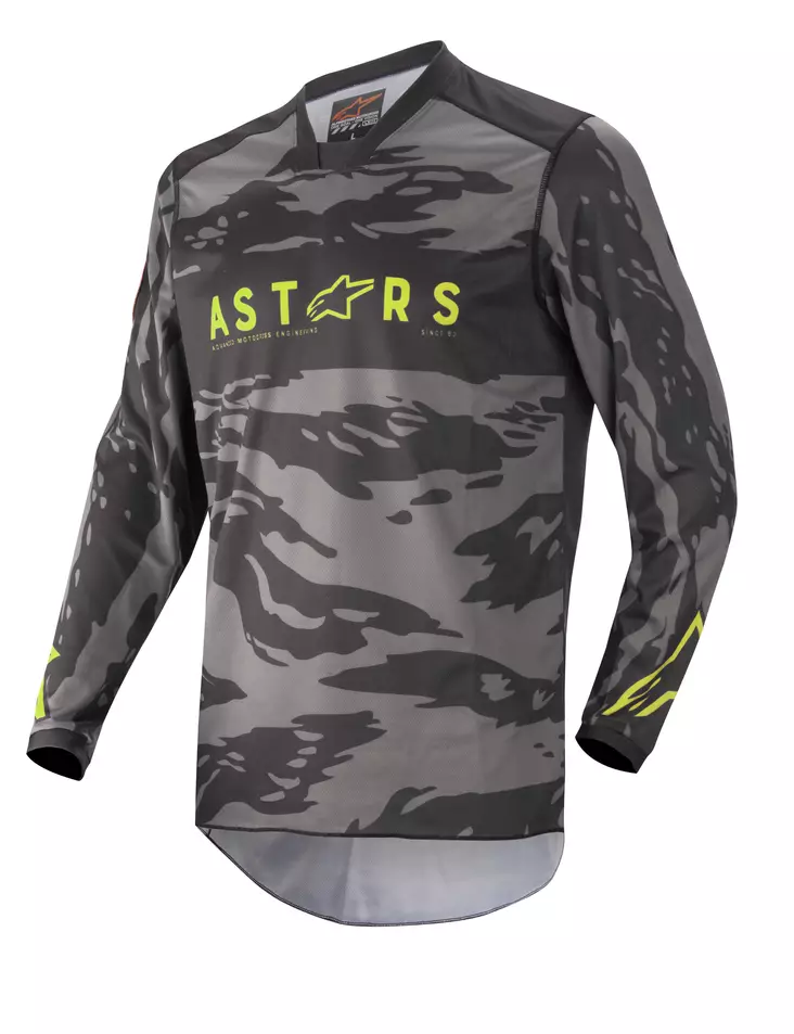 Alpinestars crosströja Racer Junior Tactical Svart/Grå/Camo Gul - Barn crosströjor - D394311 - 1