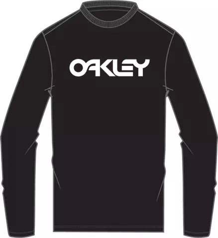 Oakley T-Shirt Mark II l/S svart/vit - T-tröjor - 673-2104-1 - 1