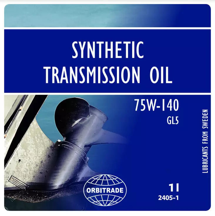 Orbitrade, Gearcase oil synthetic 75w140, 1L - Marin oljor - 117-6-2405-1 - 1