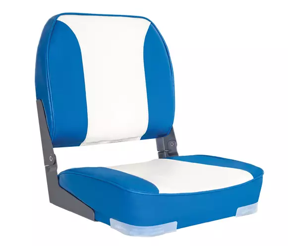 OS DELUXE FOLD DOWN SEAT UPHOLSTERED BLUE/WHITE - Sitsar - 131-MA704-31 - 1