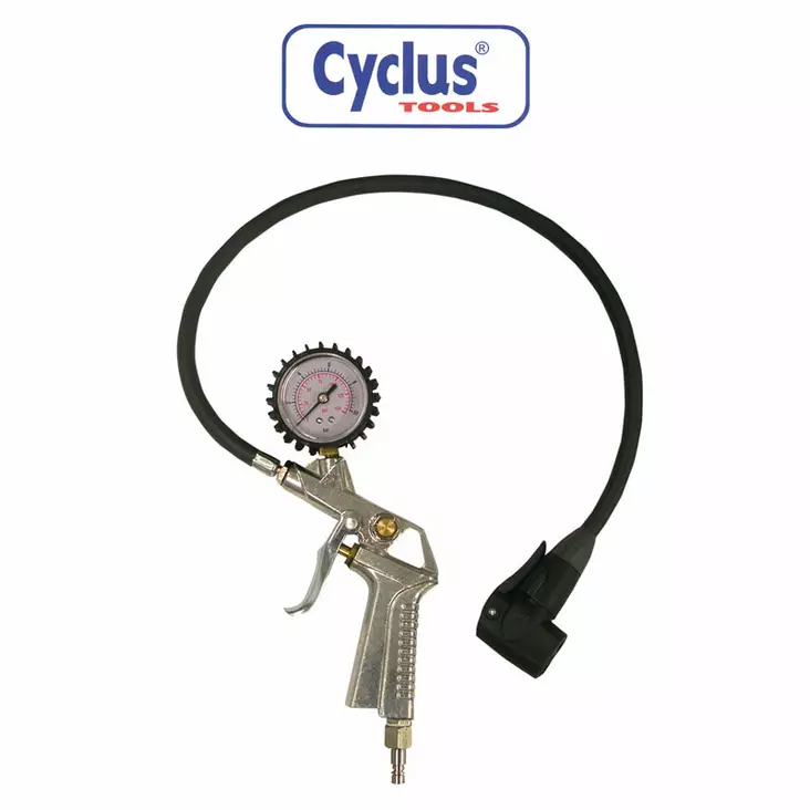 Tryckluftshandtag CYCLUS Dual head, manometer - Cykelverktyg - 62451 - 1