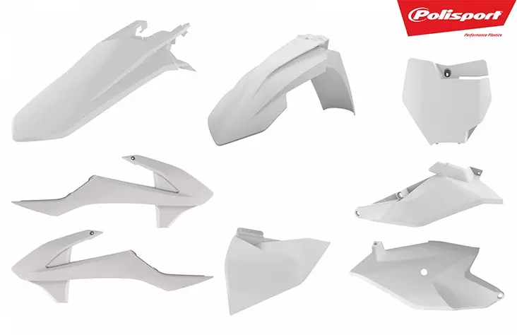 Polisport plastkit SX85 18-24, Vit - Motocross plastsats - 178-90761 - 1