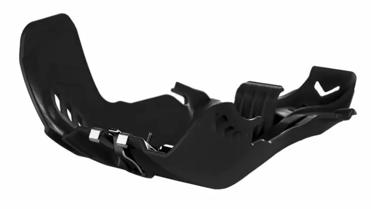 Polisport Fortress W/Link SX/TC250 TE250/300 (17-18) Black - Motocross hasplåt - 179-8472000001 - 1