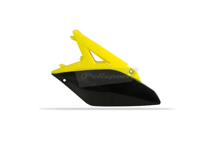 Polisport sidopaneler Suzuki RMZ250(10-18) OEM-färg, Gul RM01/Svart - Motocross sidopanel - 175-8605200001 - 1