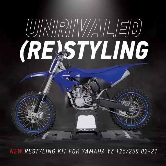 Polisport komplett Restyle-kit YZ125/250 (02-21) 22-stil, Blå - Motocross plastsats - 178-91571 - 1