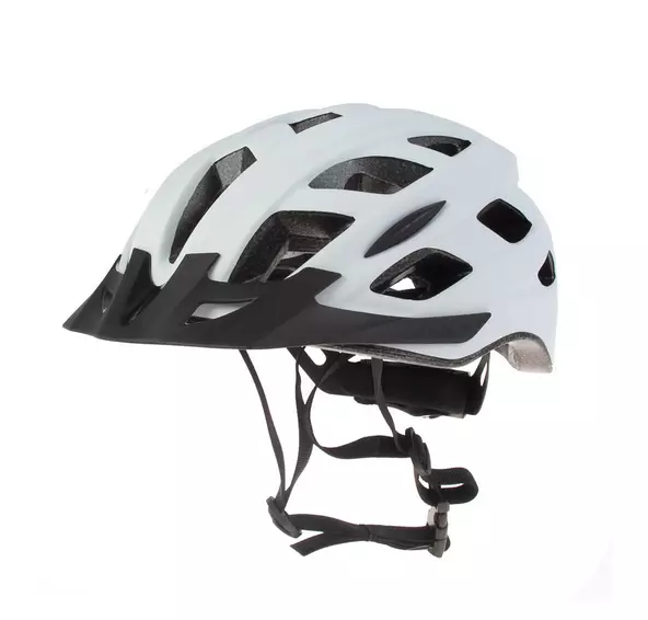 Cykelhjälm GTX City Lady, 52-59 cm, matt vit, med justeringsband - Cykelhjälmar - 93121 - 1