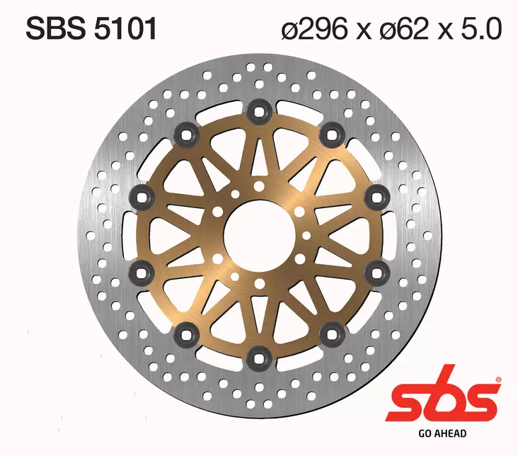 SBS Bromsskiva Standard - MC Bromsskivor - 230-5101 - 1