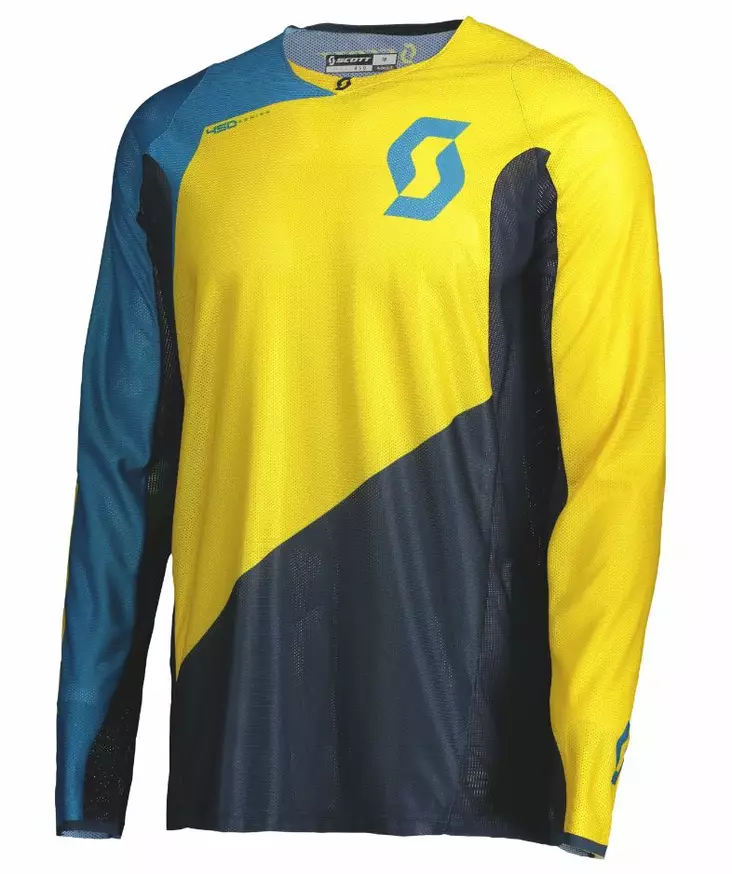 SCOTT Jersey 450 Angled ljus blå/gul - Crosströjor - 621-2007-1 - 1