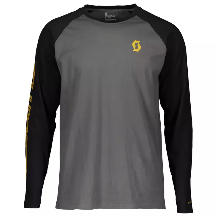 SCOTT Tee 10 Casual Raglan mörkgrå/black - T-tröjor - 625-2028-1 - 1