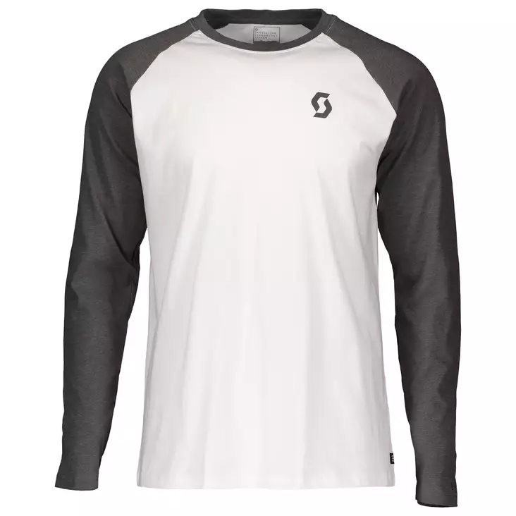 SCOTT Tee 10 Casual Raglan vit/mörkgrå - T-tröjor - 625-2029-1 - 1