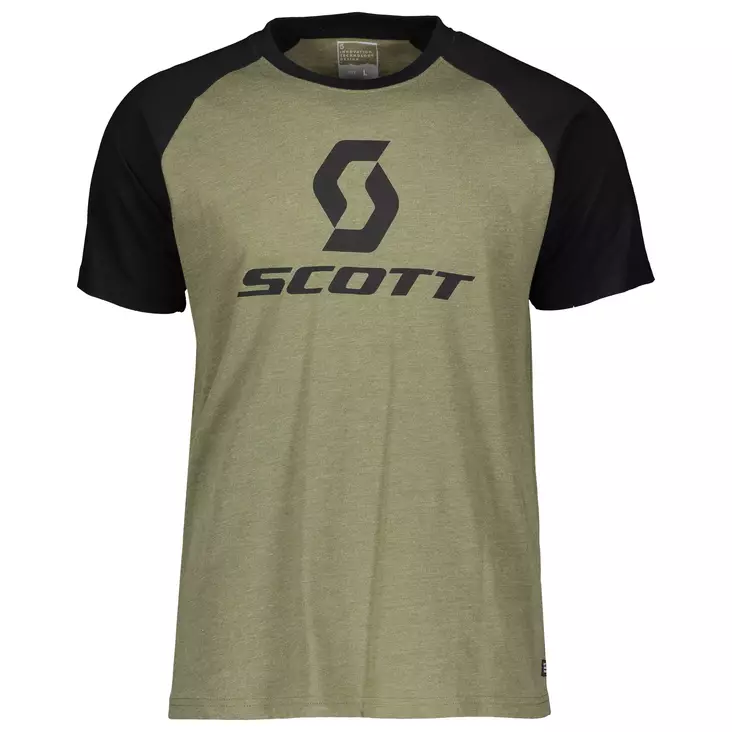 SCOTT Tee 10 Icon Raglan grön /black - T-tröjor - 625-2023-1 - 1