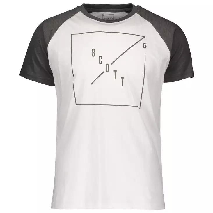 SCOTT Tee 30 Casual Raglan slub vit/mörkgrå - T-tröjor - 625-2026-1 - 1