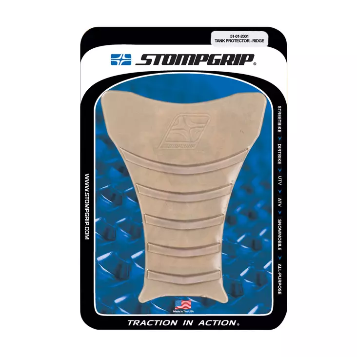 Stompgrip Tank Protector -Ridge : Clear - MC Tankskydd - 296-5101-2001 - 1