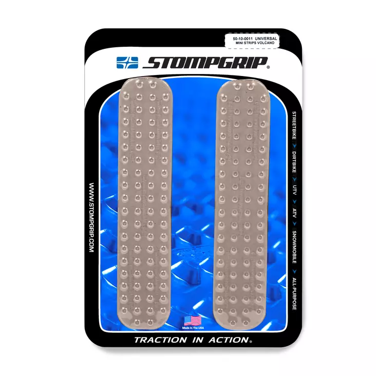Stompgrip Universal Mini Strips - Volcano : Clear - MC Tankskydd - 296-5010-0011 - 2
