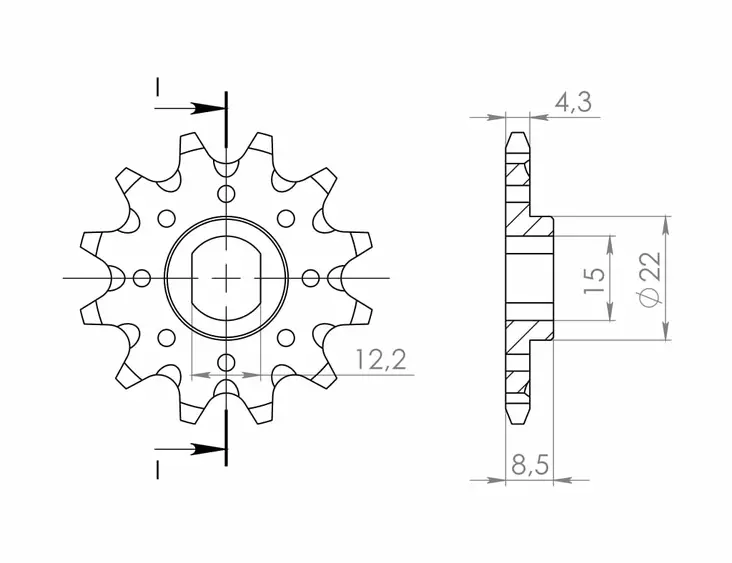 Supersprox Front sprocket 1899.11 - MC Framdrev - 27-1-1899-11 - 1
