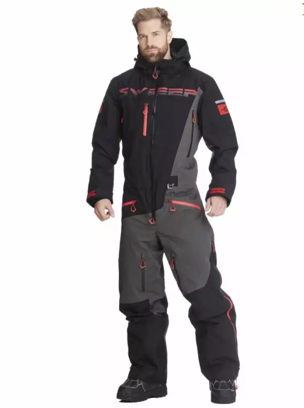 Sweep Gravity skoteroverall, svart/röd - Skoteroveraller - 537-2231-1 - 2