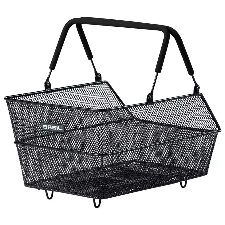 Bakre korg BASIL Cento MIK med pakethållarfäste, svart - Varukorgar - 11371 - 1