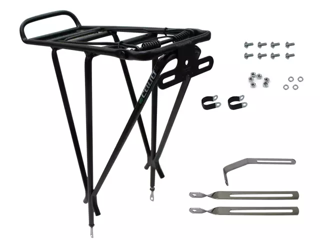 Pakethållare CAVO alu med klamma, 26-28", svart - Varukorgar - 4401 - 1