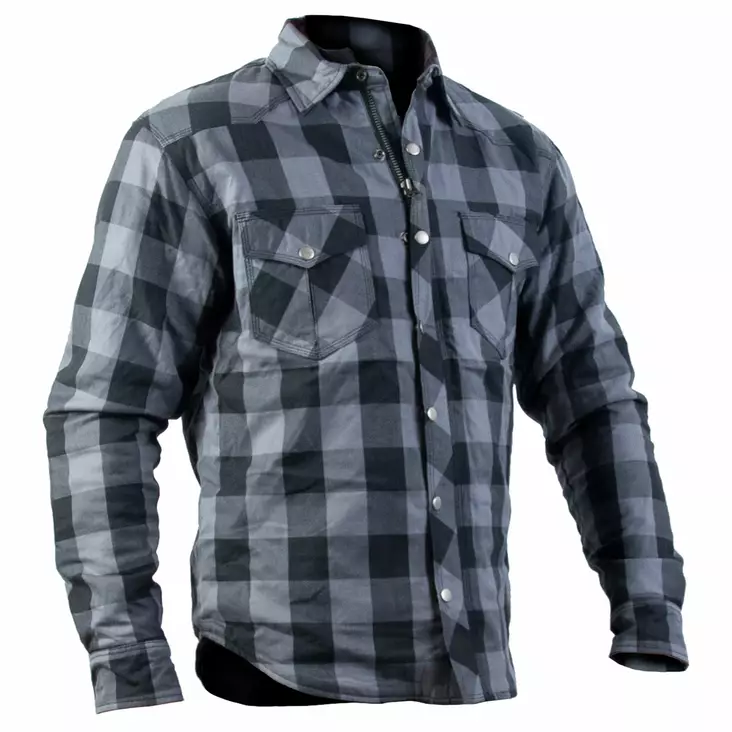 Kevlar-skjorta TIMELESS HillBilly, grå/svart - MC jackor - 648-2316-1 - 1