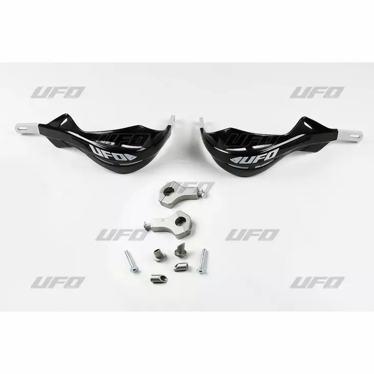 UFO Handskydd Alu Svart med aluminiumskena 22 MM - Motocross handskydd - 650-1632-001 - 1