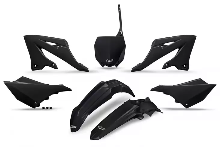 UFO Plastkit 5-delar Svart 001 YZ125/250 2022- - Motocross plastsats - 650-K324-001 - 1