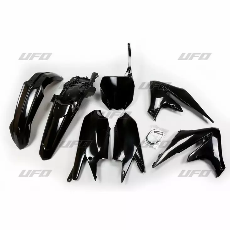 UFO Plastkit 5-delar Svart 001 YZ250F 19-, YZ450F 18- - Motocross plastsats - 650-K321-001 - 1