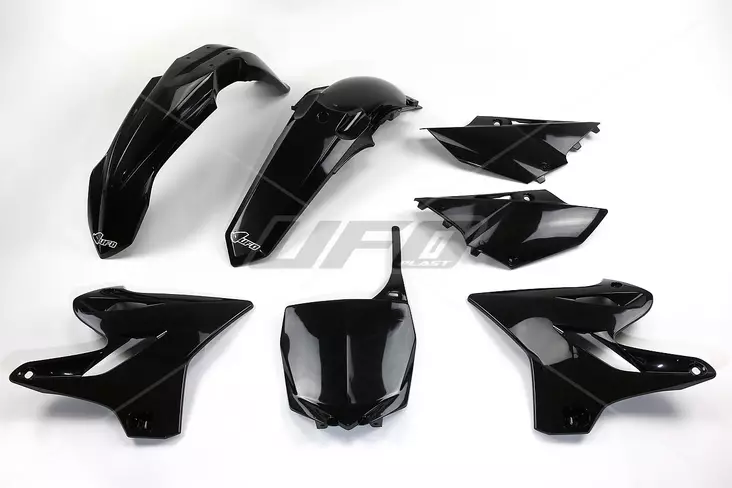 UFO Plastkit 5-delar Svart YZ125/250 15- - Motocross plastsats - 650-K319-001 - 1