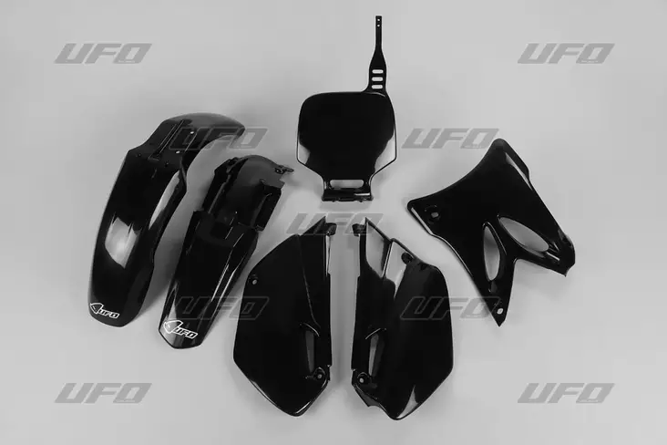 UFO Plastkit 5-delar Svart YZ85 02-14 - Motocross plastsats - 650-K306-001 - 1