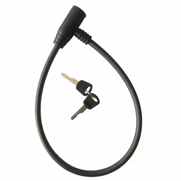 Vajerlås CAVO 10/65 cm matt svart - Lås och delar - 45-111 - 1