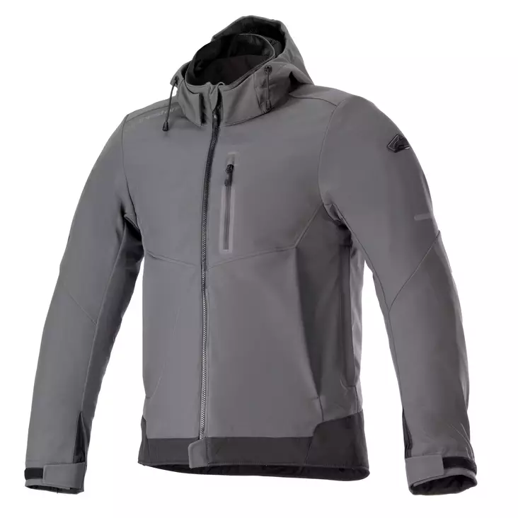 Vattentät MC-Hoodie Alpinestars Neo, grå/svart - MC jackor - D439451 - 1