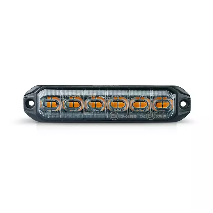 Monsterlux Alerta 6 LED varningsljus gul - MC Lampor och arbetsljus - 109-3555-301002 - 0