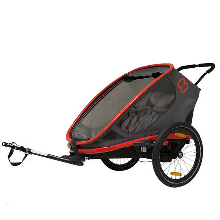 Hamax Cykelvagn Outback, red/charcoal - Barnsitsar och kärror - HAMAX00800400032 - 1