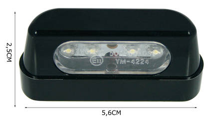 ECLAIRAGE DE PLAQUE RECTANGULAIRE - MC Baklyktor - IN762 - 1